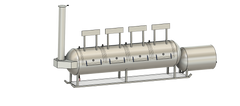 cad image of 1000 gallon smoker