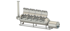 cad image of 1000 gallon smoker