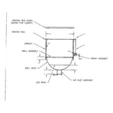 38 inch diameter Santa Maria grill plans main assembly drawing