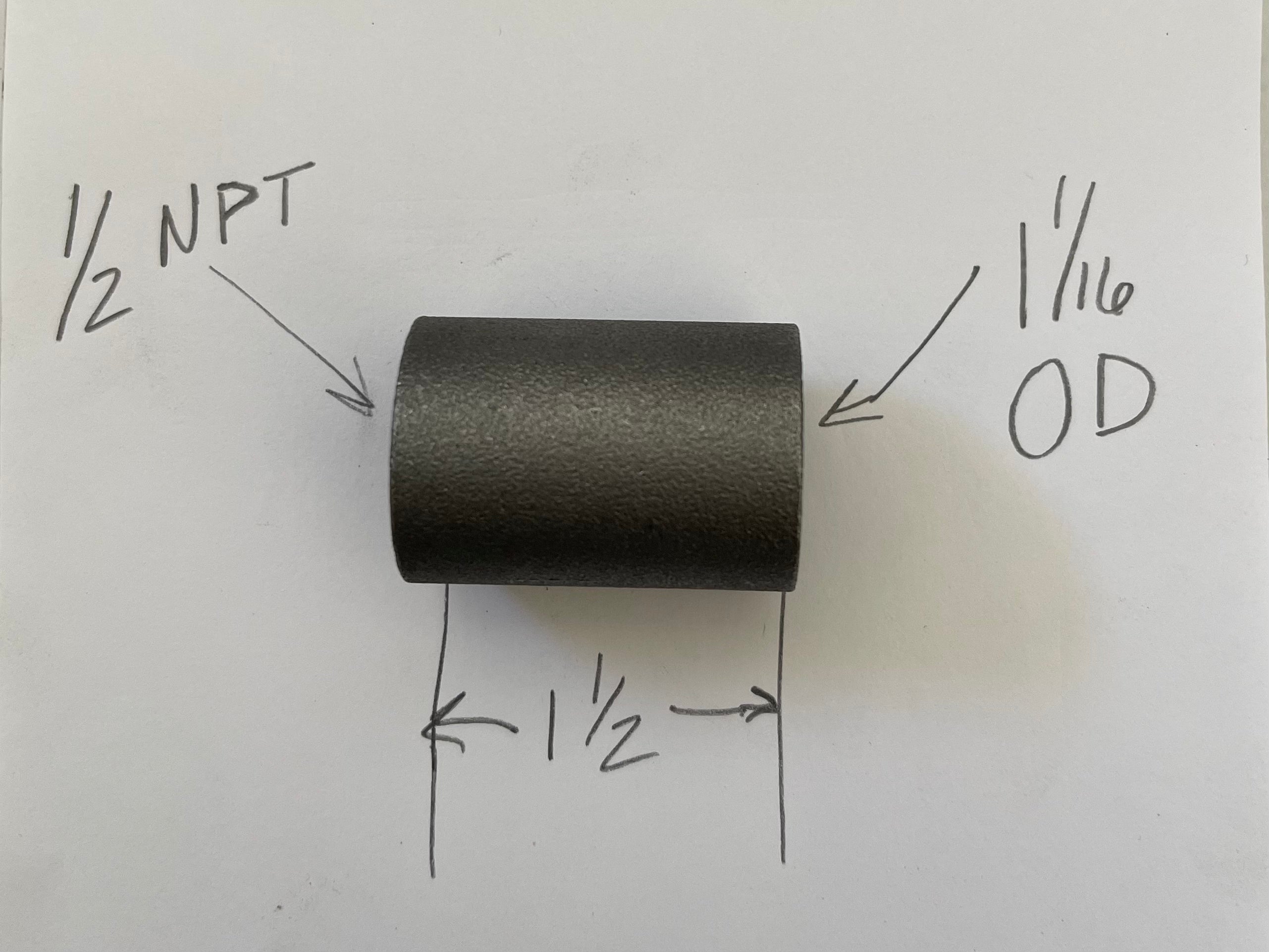 pipe coupling thermometer bung