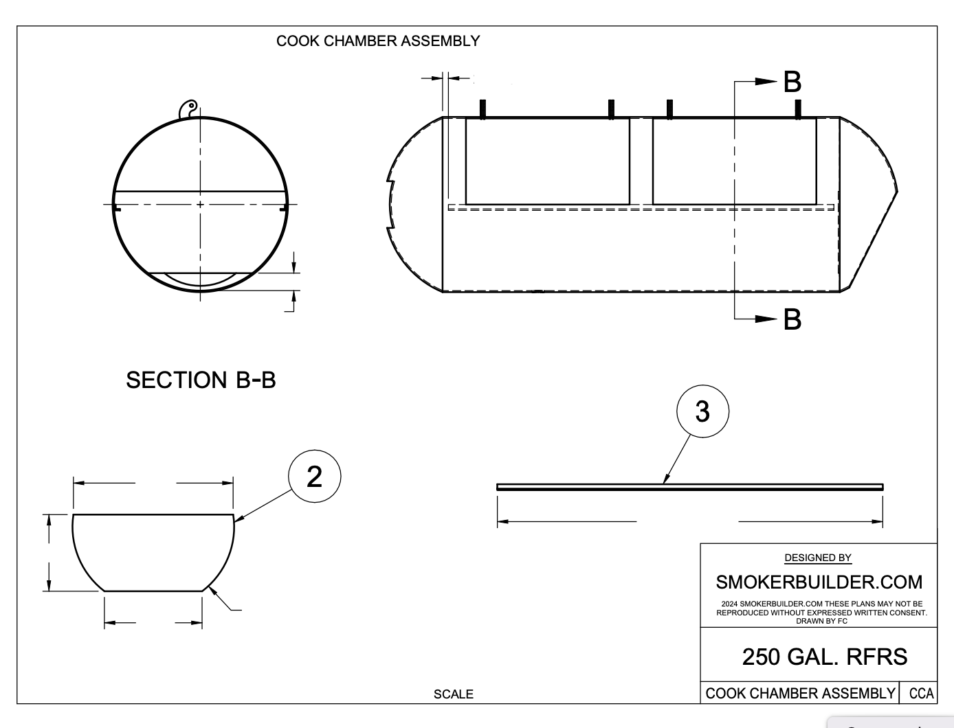 screenshot of a page from a set of smoker plans
