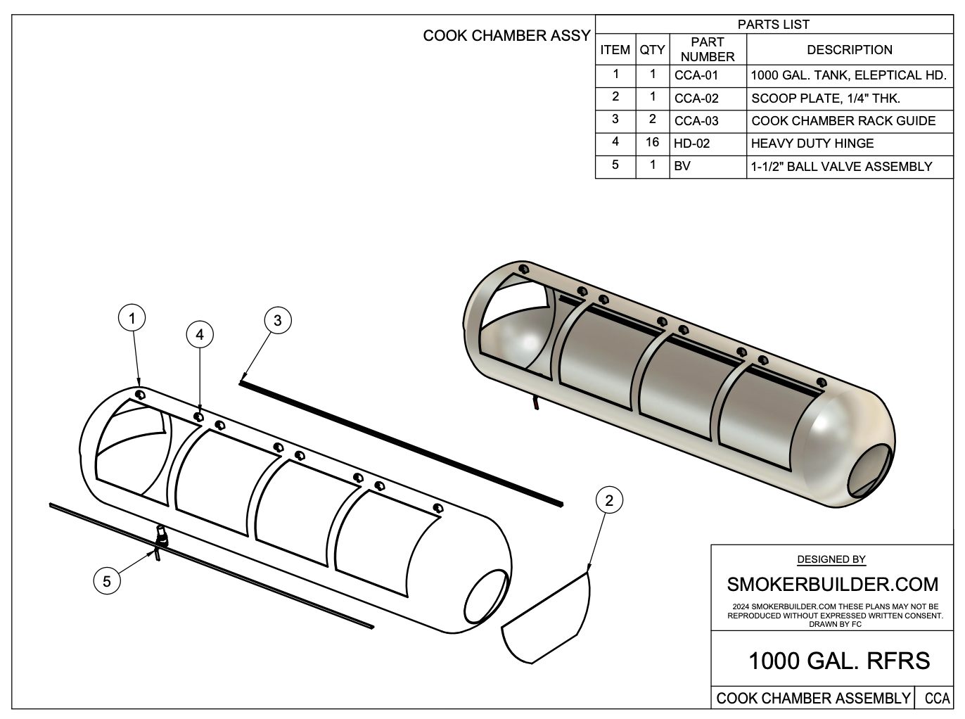 page from a smoker plan
