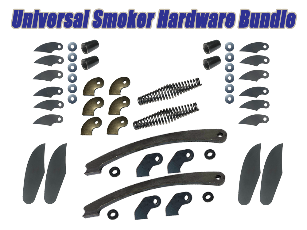hinges, handles, and other accessories for a smoker