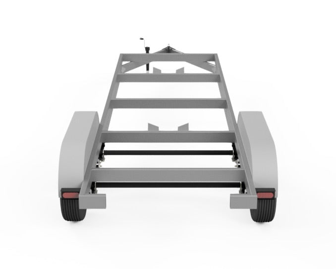 cad image of smoker trailer