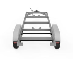 cad image of smoker trailer