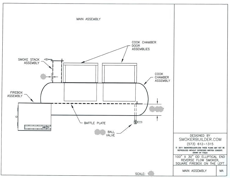 reverse flow smoker blueprint