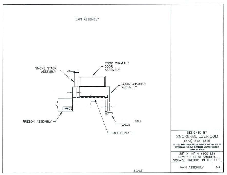 reverse flow smoker blueprint