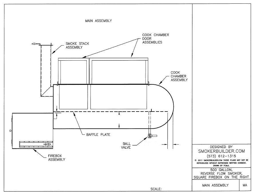 reverse flow smoker blueprint