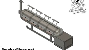 1000 Gallon Offset Smoker Plans With Scoop Baffle Insulated Fire Box