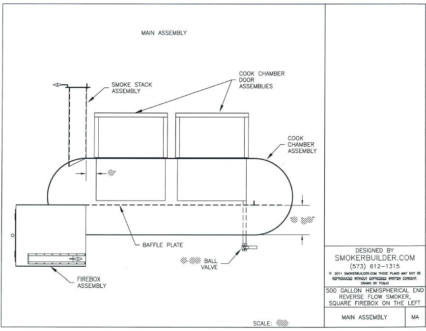 reverse flow smoker blueprint