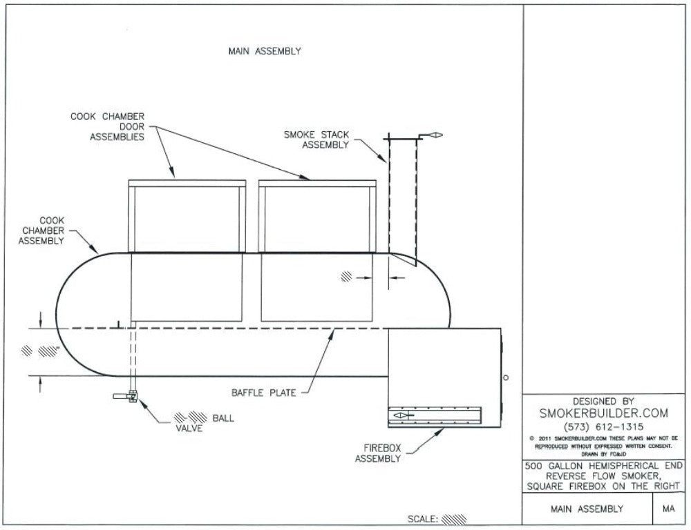 reverse flow smoker blueprint