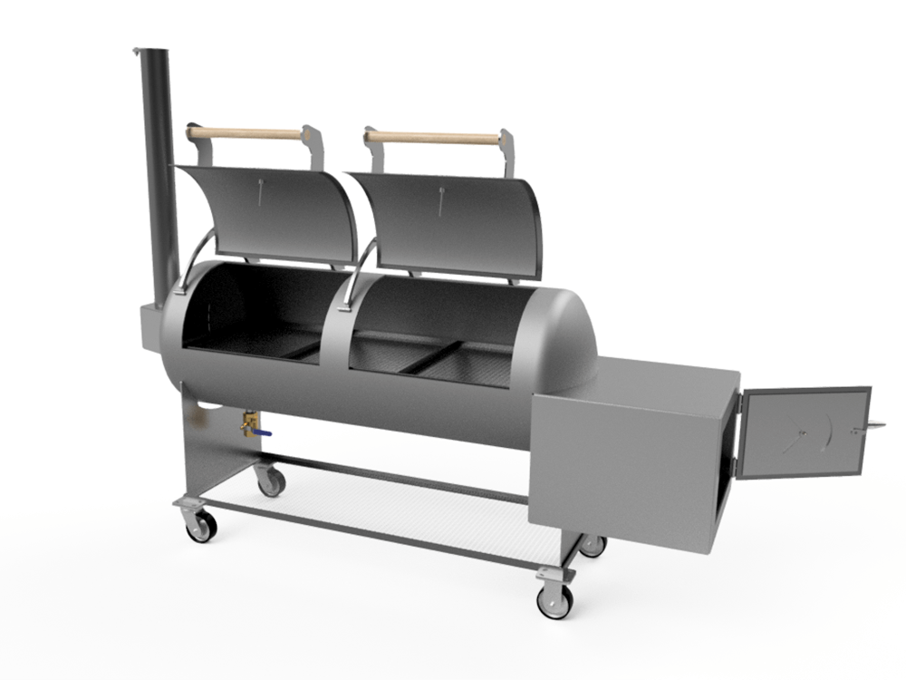 offset smoker cad image