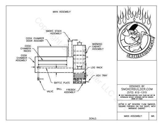 reverse flow smoker blueprint