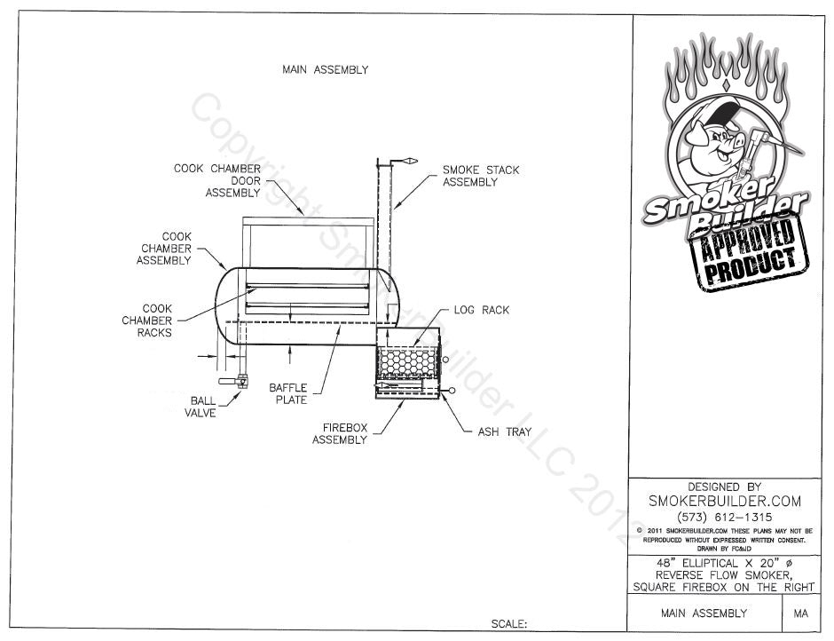 reverse flow smoker blueprint