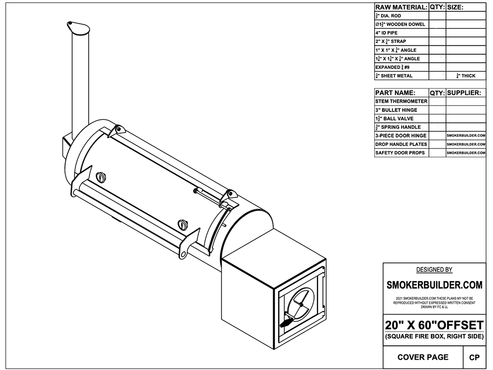 offset smoker blueprint