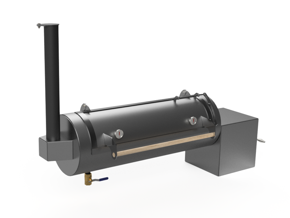 offset smoker cad image