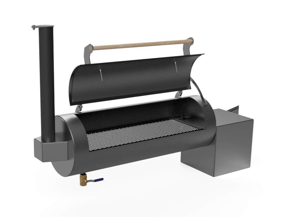 offset smoker cad image