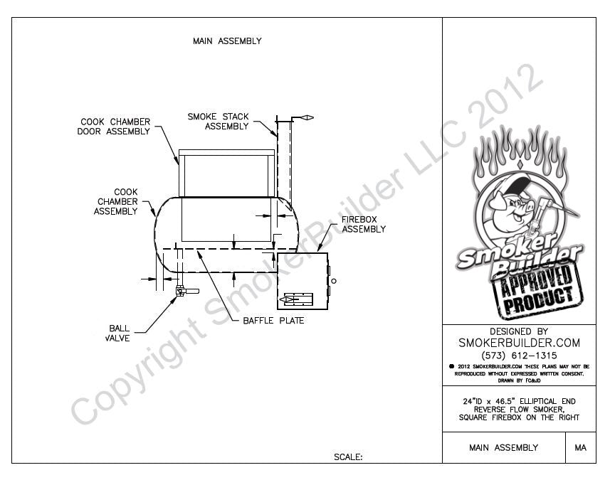 reverse flow smoker blueprint