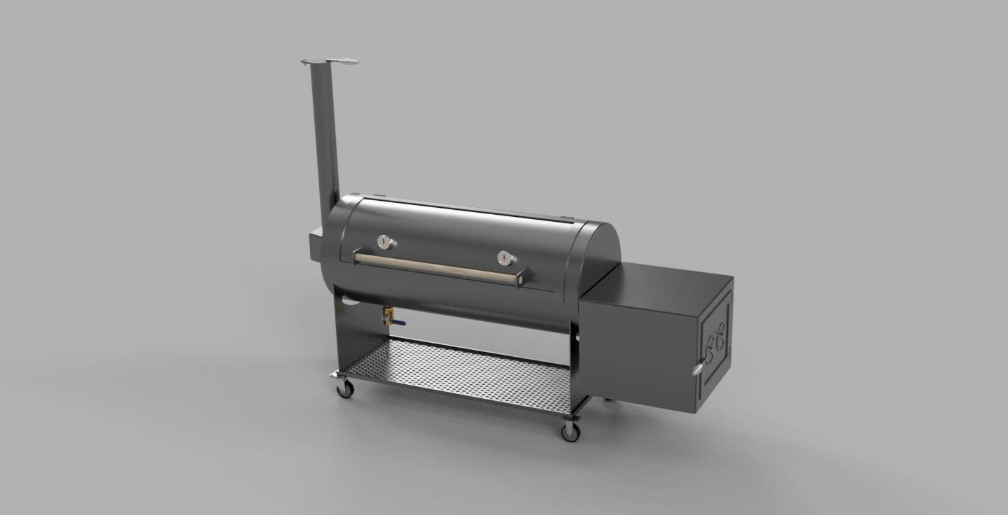 offset smoker cad image