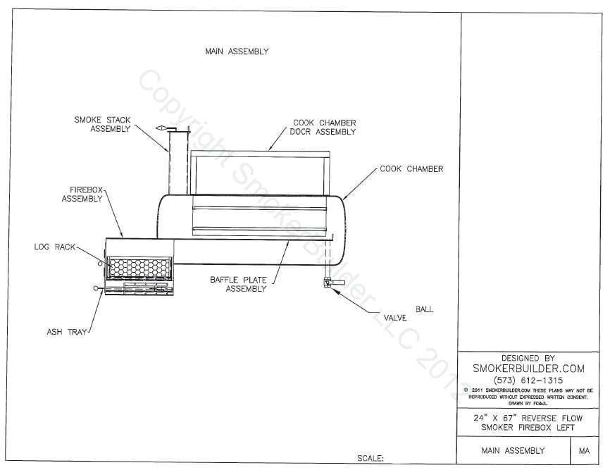 reverse flow smoker blueprint