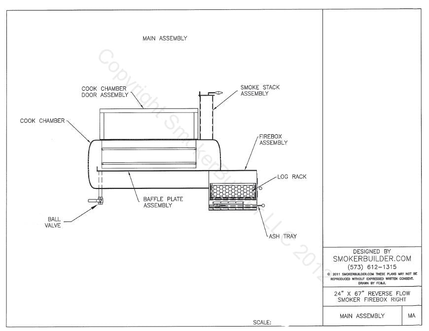 reverse flow smoker blueprint