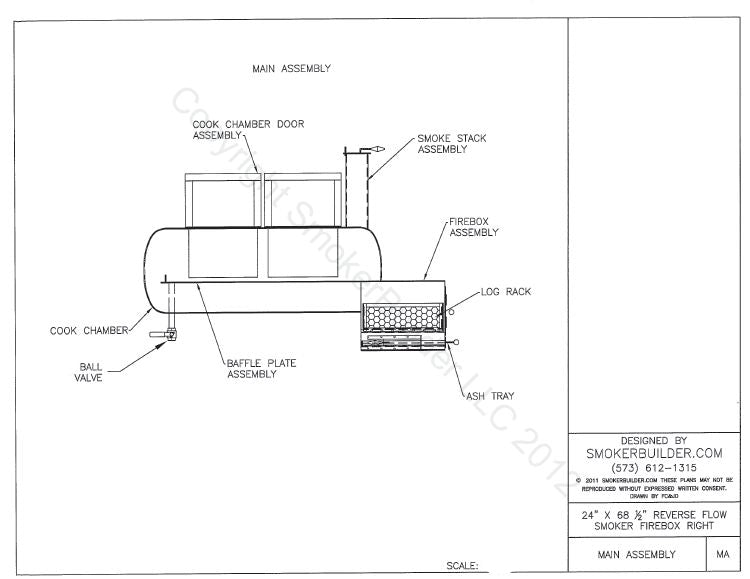 reverse flow smoker blueprint