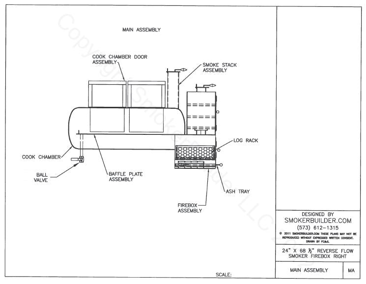 reverse flow smoker blueprint