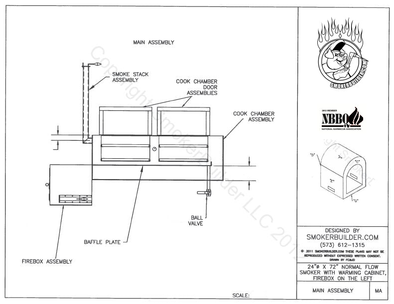reverse flow smoker blueprint