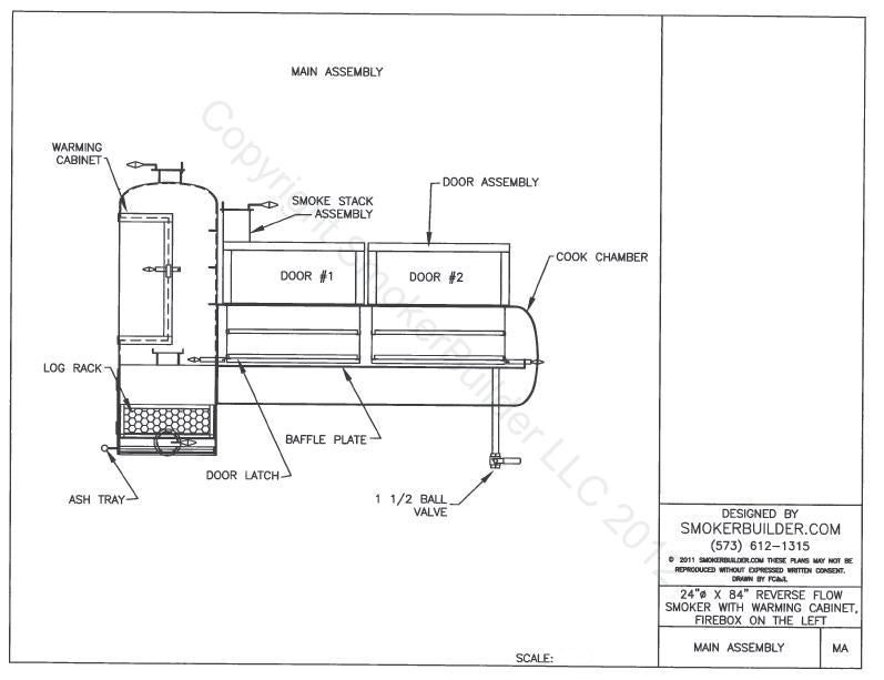 reverse flow smoker blueprint