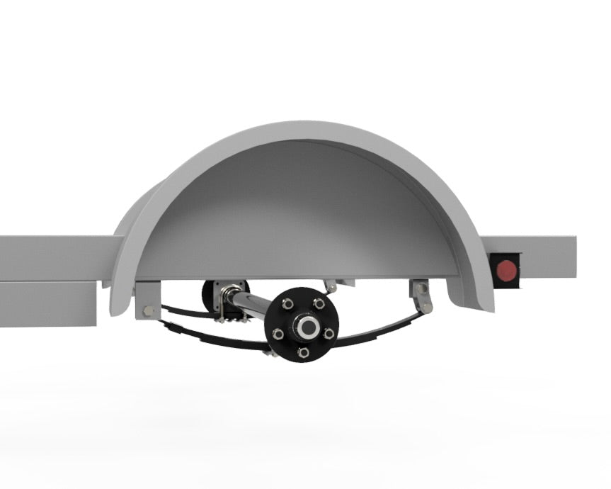 cad image of smoker trailer