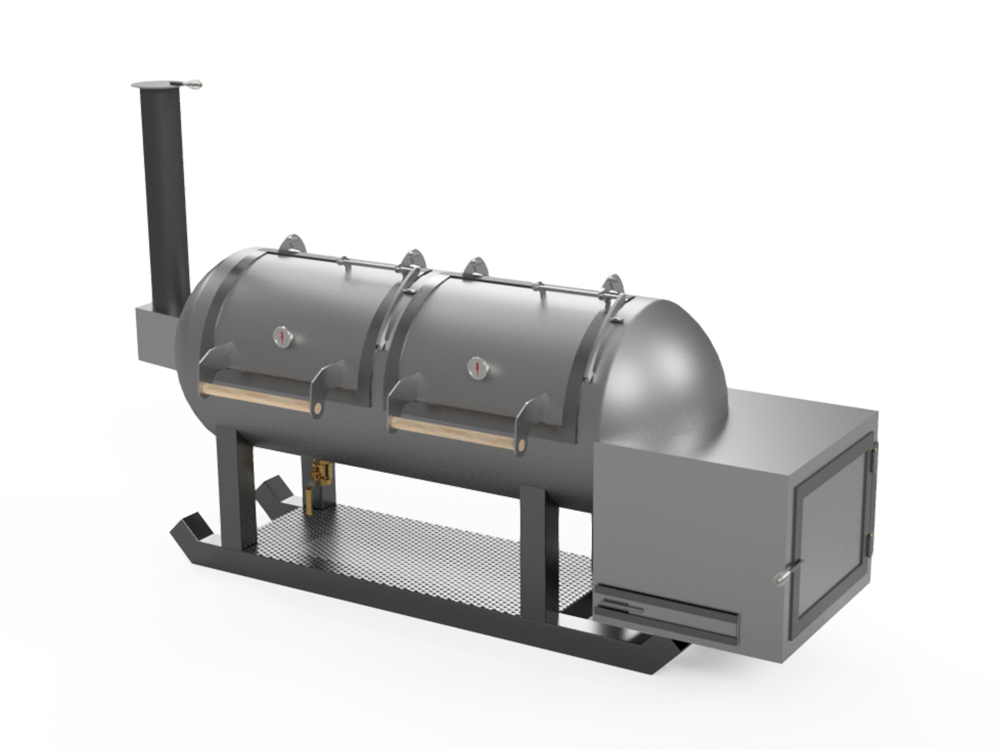 offset smoker cad image
