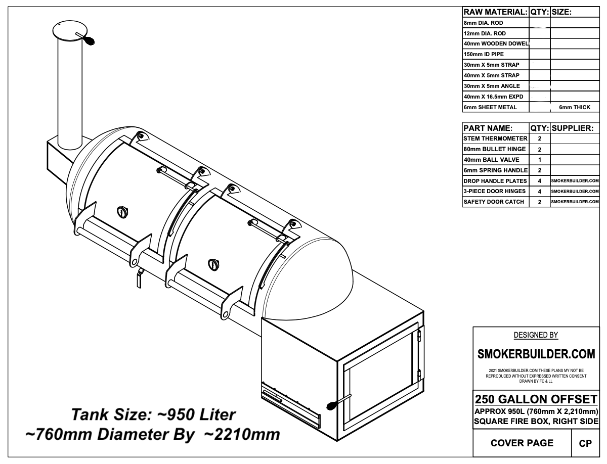 offset smoker blueprint