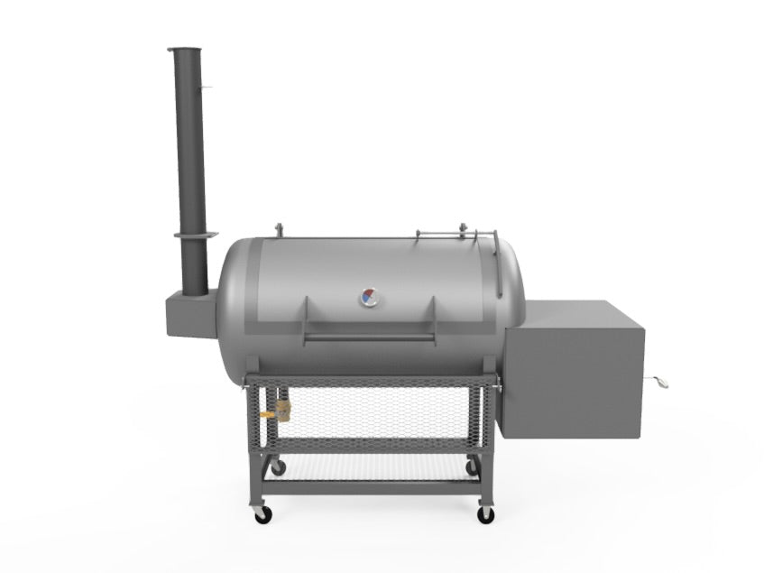 26 Diameter 120 Gallon Tank Offset Smoker Plans With Scoop Baffle