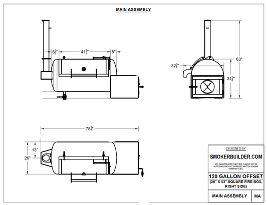 image of smoker blueprint