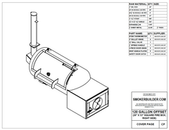 26 Diameter 120 Gallon Tank Offset Smoker Plans With Scoop Baffle