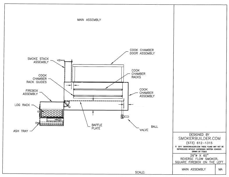 reverse flow smoker blueprint