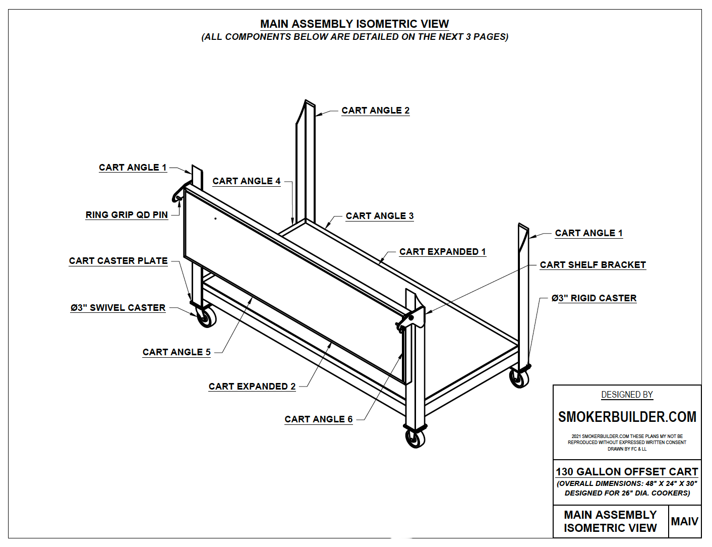 image of smoker cart blueprint