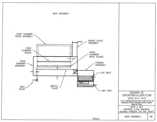 reverse flow smoker blueprint