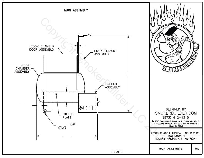reverse flow smoker blueprint