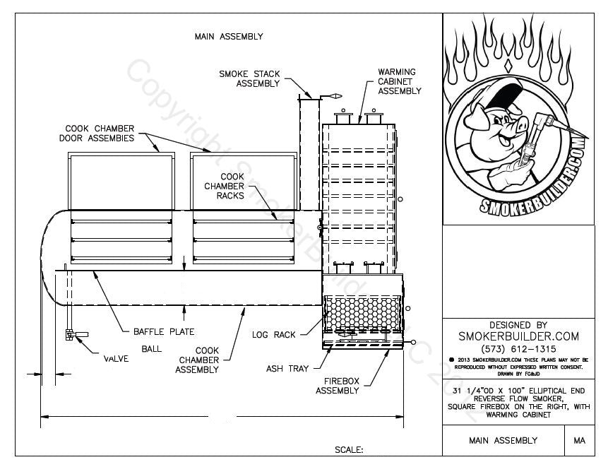reverse flow smoker blueprint
