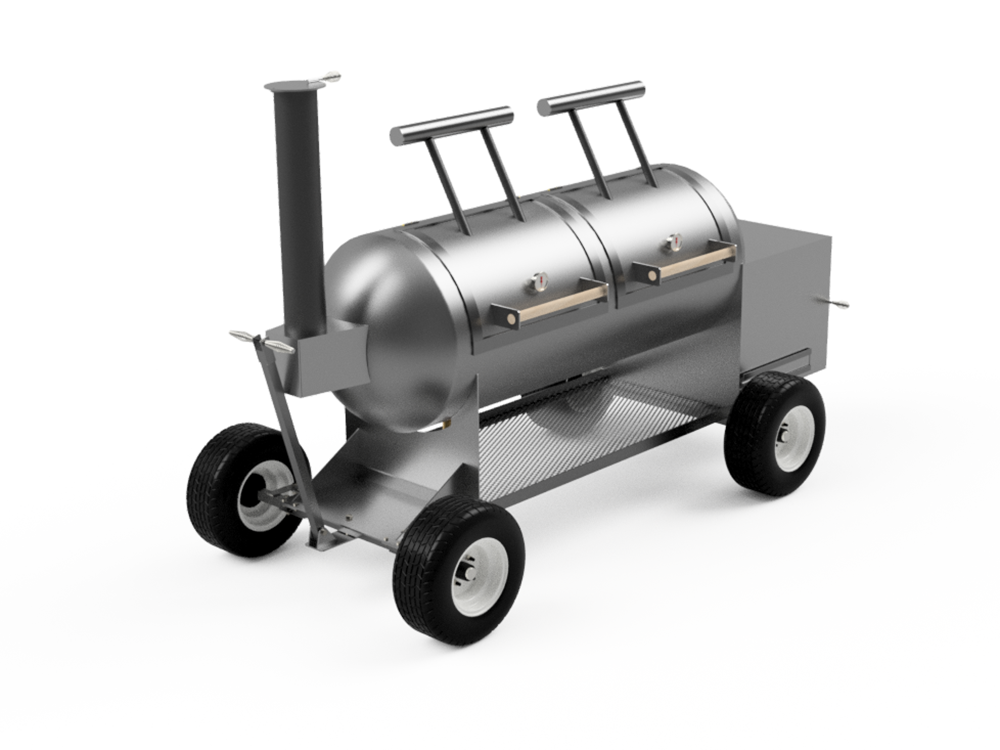 Off-Road Cart Plans For 30 Inch Diameter Meat Smoker