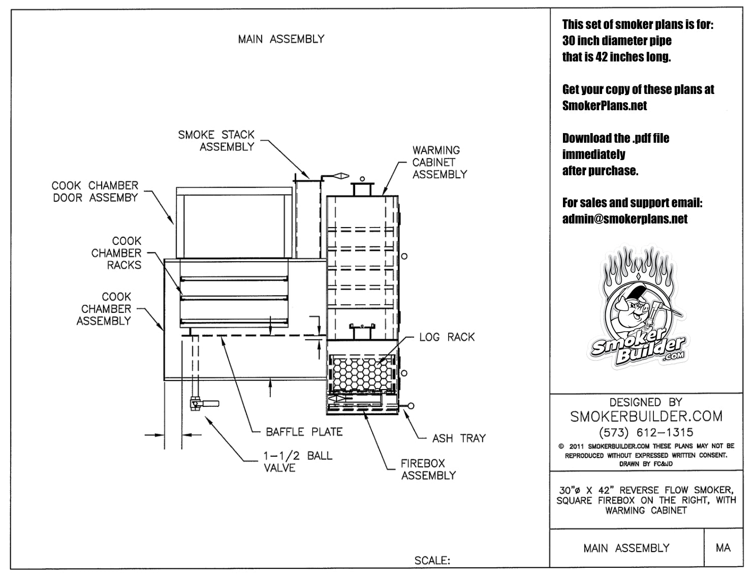 reverse flow smoker blueprint