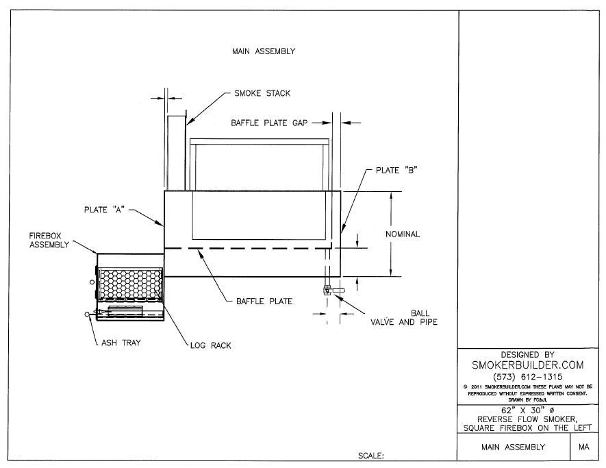 reverse flow smoker blueprint