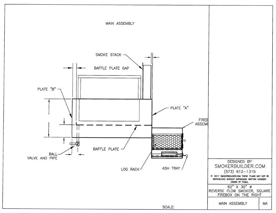 reverse flow smoker blueprint