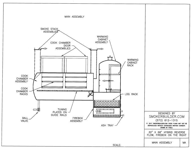 reverse flow smoker blueprint