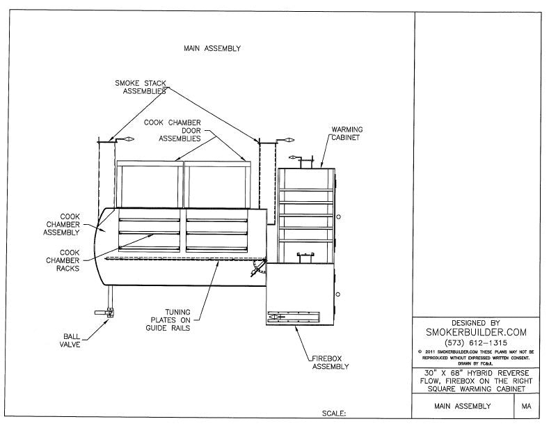 reverse flow smoker blueprint
