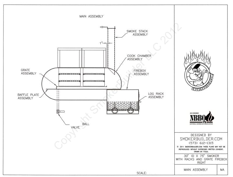 reverse flow smoker blueprint