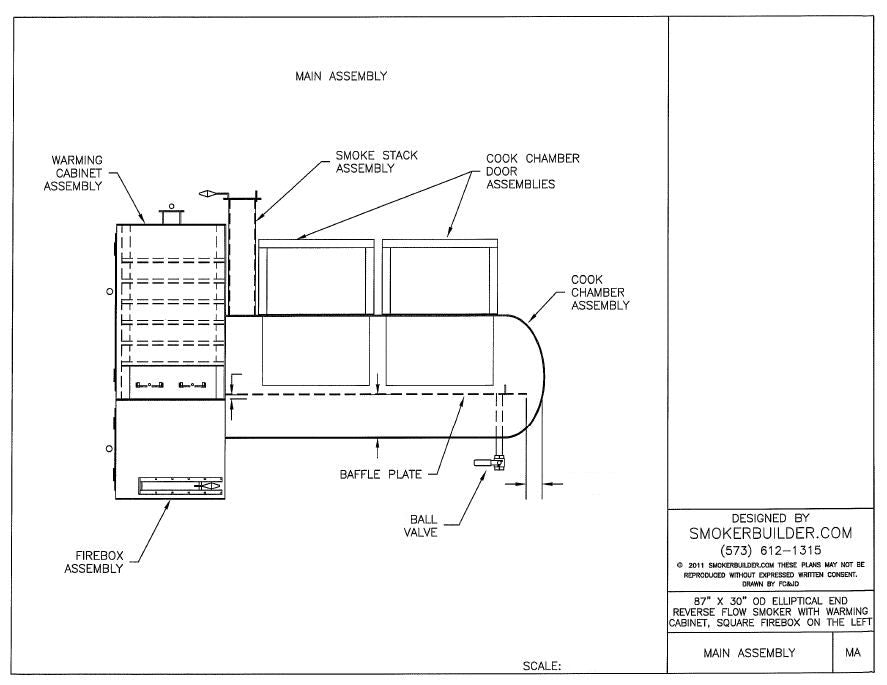 reverse flow smoker blueprint
