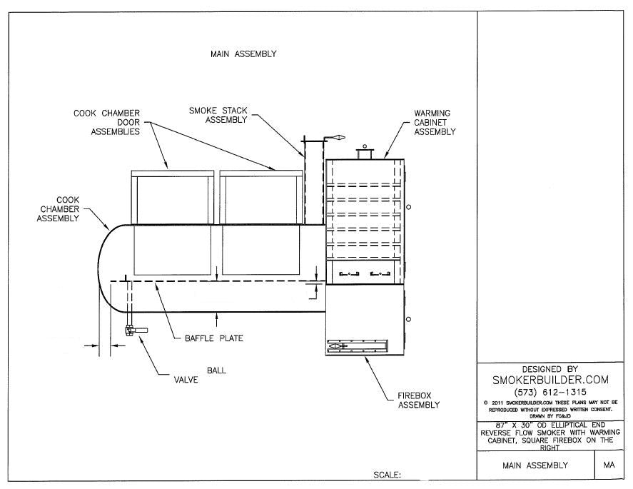 reverse flow smoker blueprint