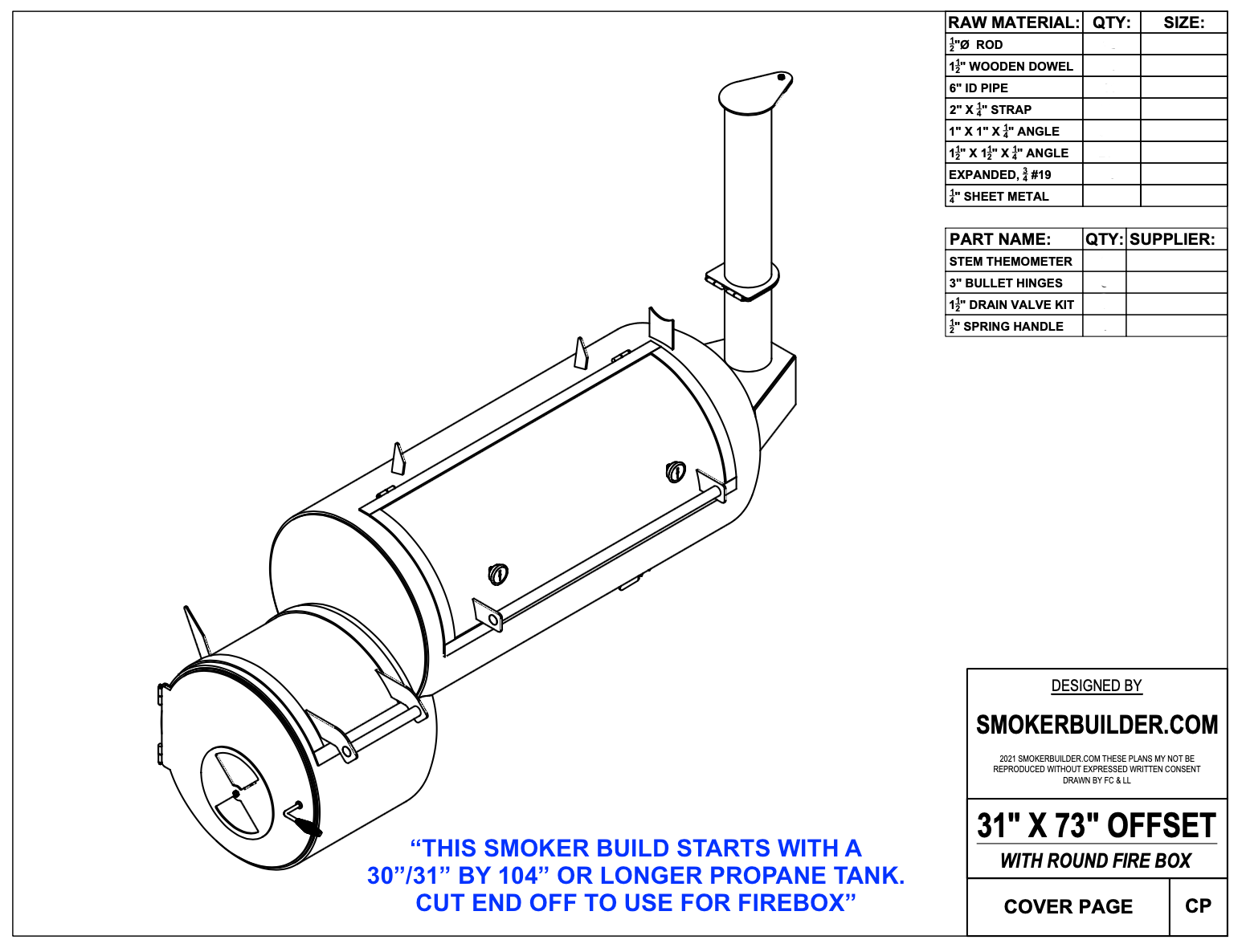 offset smoker blueprint